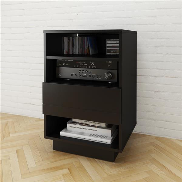 Nexera Stereo Entertainment Set Tv Stand And Audio Cabinet Black