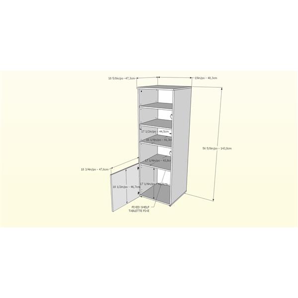 Nexera Arobas Entertainment Set Tv Stand Audio Cabinet White