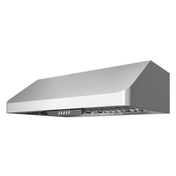 Cosmo 30-in  500 CFM Haven Collection Ducted Under Cabinet Range Hood w/ Button Control, LED Lights - Stainless Steel