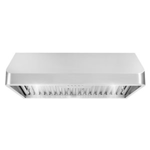 Cosmo Undercabinet Range Hood - 30-in - 500 CFM - Stainless Steel