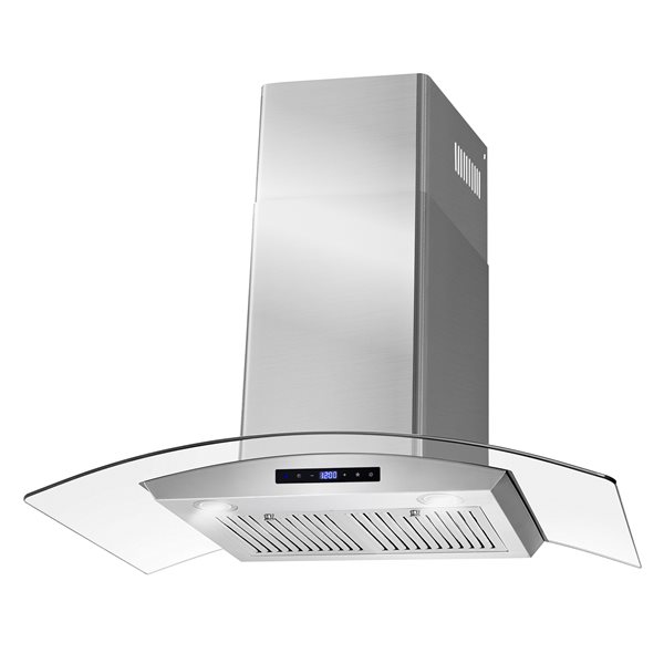 Cosmo 36-in Wall-Mounted Range Hood 380 CFM - Stainless Steel
