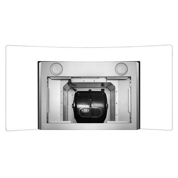 Cosmo 36-in Wall-Mounted Range Hood 380 CFM - Stainless Steel