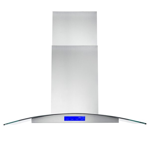 Cosmo 36-in Island Range Hood 380 CFM - Stainless Steel