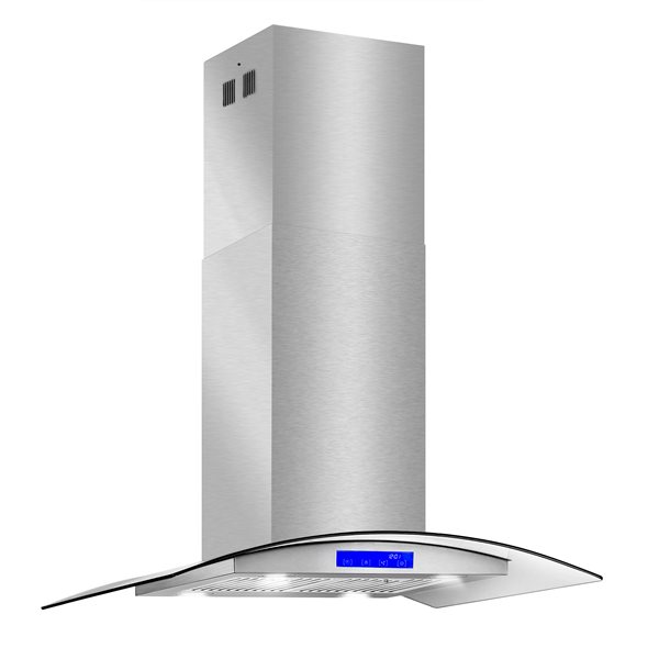 Cosmo 36-in Island Range Hood 380 CFM - Stainless Steel