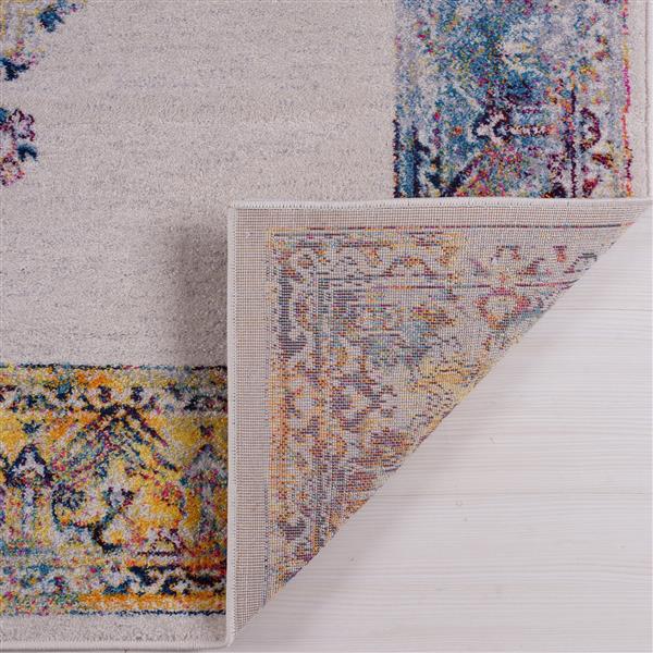 La Dole Rugs® Saba Traditional Area Rug - 4-ft x 6-ft - Cream/Multicolour