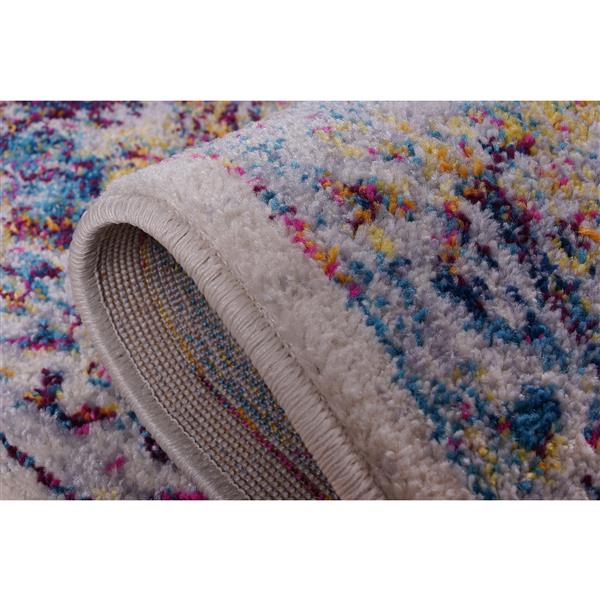 La Dole Rugs® Saba Traditional Area Rug - 4-ft x 6-ft - Cream/Multicolour