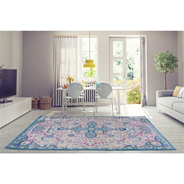 La Dole Rugs®  Darcy Traditonal Persian Area Rug - 8-ft x 11-ft - Blue