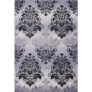 La Dole Rugs® Milan Classic Damask Rectangular Rug - 7-ft x 10-ft - Grey