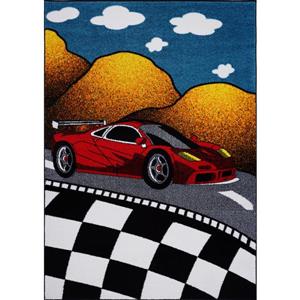 Tapis pour enfants avec voiture sur route, 6 pi x 9 pi, multi