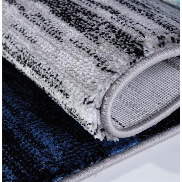 La Dole Rugs®  Copper Abstract Rectangular Rug - 3-ft x 10-ft - Turquoise