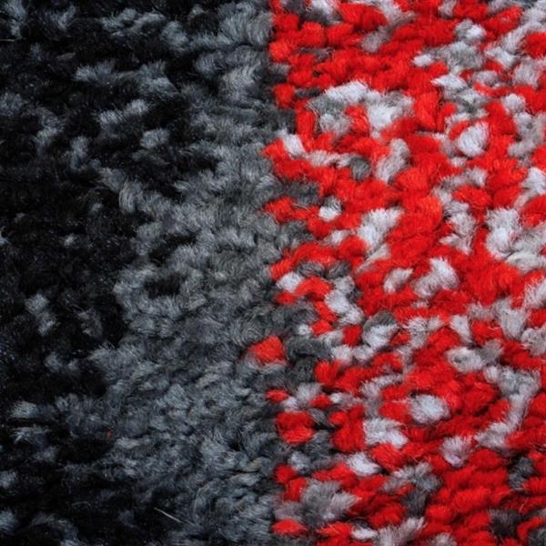 La Dole Rugs®  Copper Currant Geometric Doormat - 5-ft 2-in x 7-ft 3-in - Grey