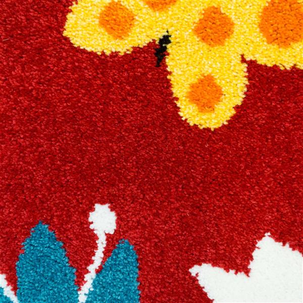La Dole Rugs®  Kids Fox Area Rug - 6-ft 2-in x 9-ft 2-in - Multicolour