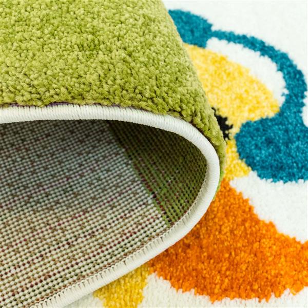 La Dole Rugs®  Kids Fox Area Rug - 6-ft 2-in x 9-ft 2-in - Multicolour