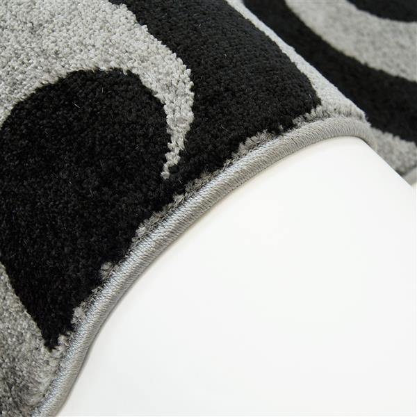 La Dole Rugs®  Floral Rectangular Area Rug - 7-ft 8-in x 10-ft 4-in - Ivory/Black