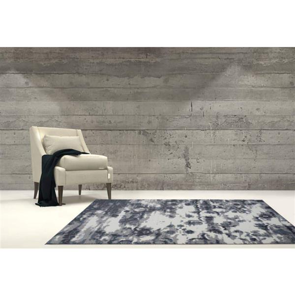 La Dole Rugs® Turkish Oakridge Rectangular Rug - 7-ft x 10-ft - Grey/Cream