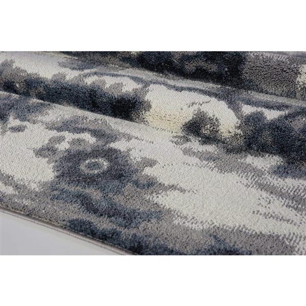 La Dole Rugs® Turkish Oakridge Rectangular Rug - 7-ft x 10-ft - Grey/Cream