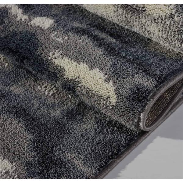 La Dole Rugs® Turkish Oakridge Rectangular Rug - 7-ft x 10-ft - Grey/Cream