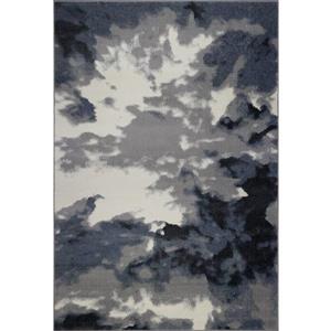 Tapis turque «Toronto Sky», 7 pi x 10 pi, gris/ivoire