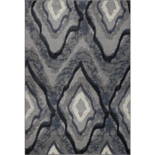 La Dole Rugs®  Etobicoke Turkish Rectangular Rug - 7-ft x 10-ft - Grey