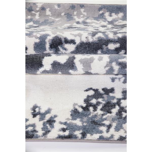 La Dole Rugs® Oshawa European Rectangular Rug - 7-ft x 10-ft - White/Grey