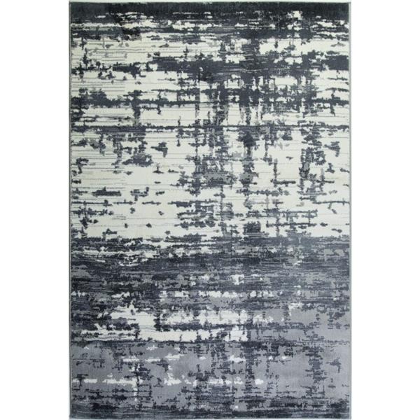 La Dole Rugs® Mississauga Turkish Rectangular Rug 3' x 5' Grey