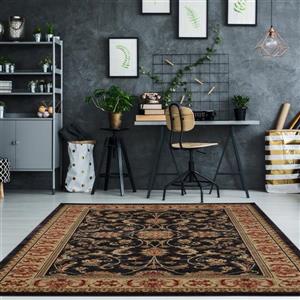 La Dole Rugs® Medallion Traditional Runner - 3' x 5' - Dark Grey