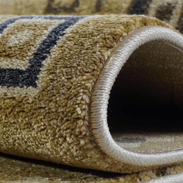 La Dole Rugs®  Guinea European Rectangular Area Rug - 4-ft x 6-ft - Cream