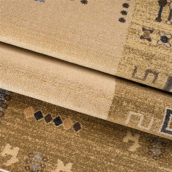 La Dole Rugs®  Guinea European Rectangular Area Rug - 4-ft x 6-ft - Cream