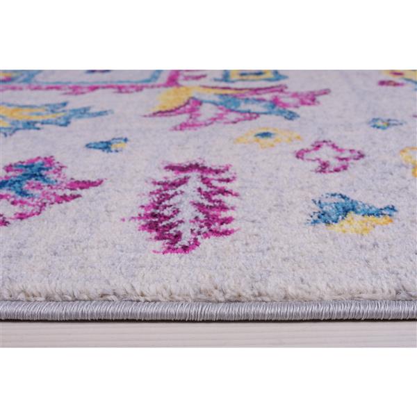 La Dole Rugs® Shareen Area Rug - 7.8-ft x 10.4-ft - Polypropylene - Blue/Multi