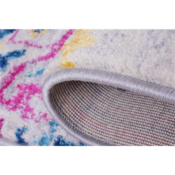 La Dole Rugs® Shareen Area Rug - 6.4-ft x 9.4-ft - Polypropylene - Blue/Multi