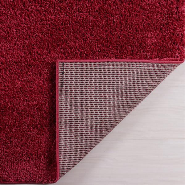 Tapis Meknes, 6,4 pi x 9,4 pi, polypropylène, rose/rouge