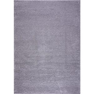 Tapis Meknes, 6,4 pi x 9,4 pi, polypropylène, gris pâle