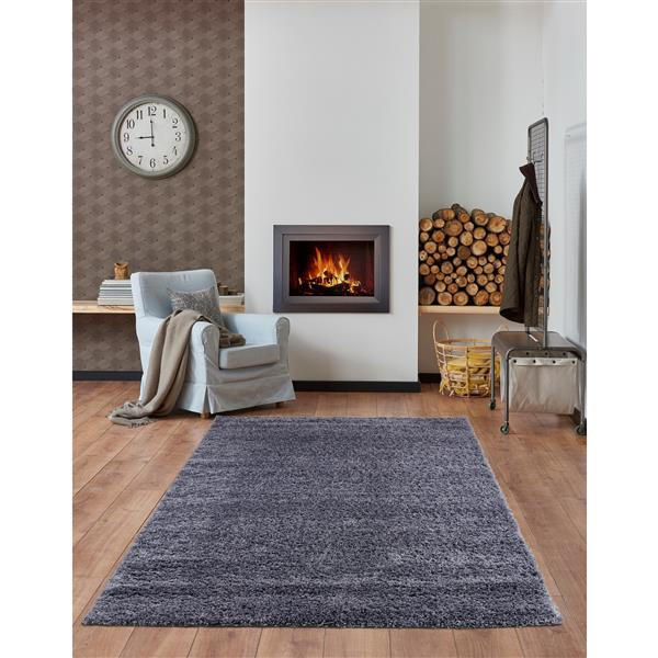 La Dole Rugs® Rabat Turkish Area Rug - 2.6-ft x 4.9-ft - Polypropylene - Gray