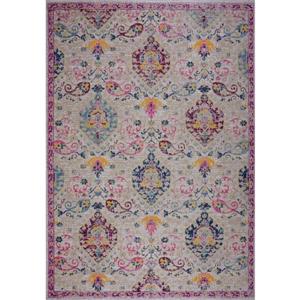 La Dole Rugs® Vintage Area Rug - 6.4-ft x 9.4-ft - Polypropylene - Beige/Cream