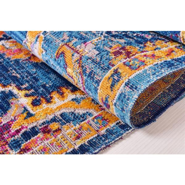 La Dole Rugs® Tremont Area Rug - 6.4-ft x 9.4-ft - Polypropylene - Blue