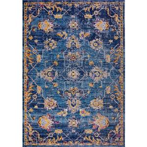 La Dole Rugs® Tremont Area Rug - 6.4-ft x 9.4-ft - Polypropylene - Blue