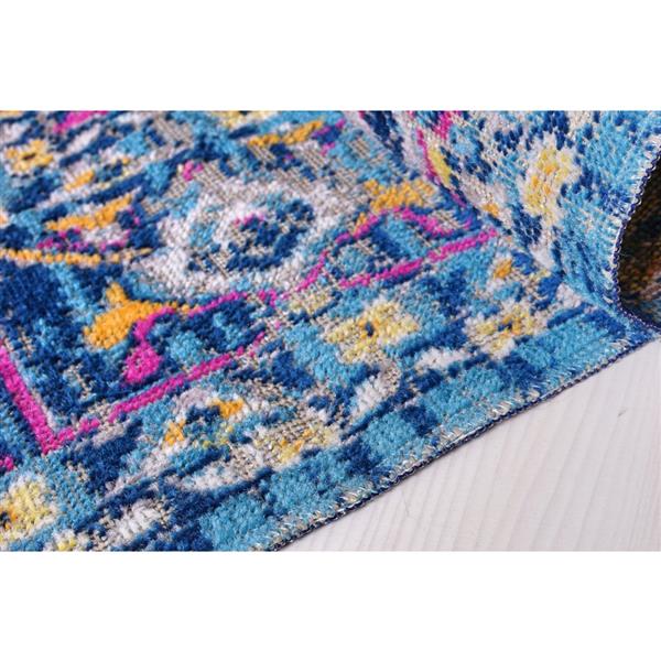 La Dole Rugs® Rowen Outdoor Area Rug - 2.6-ft x 4.9-ft - Polypropylene - Blue