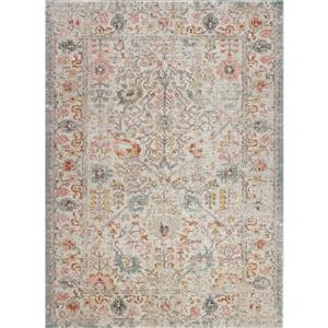 La Dole Rugs® Marigold Rug - 5.3' x 7.5' - Polypropylene - Cream/Beige