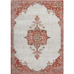 La Dole Rugs® Highland Area Rug - 5.3' x 7.5' - Polypropylene - Terracotta