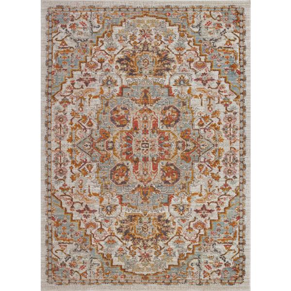 La Dole Rugs®  Frieda Area Rug - 5.3-ft x 7.5-ft - Polypropylene - Cream/Beige