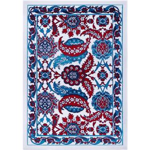 La Dole Rugs® Vincenza Area Rug - 6.2' x 9.2' - Polypropylene - Blue/Red