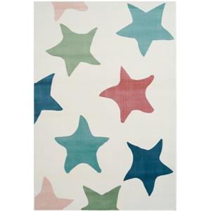 La Dole Rugs® Stars Area Rug - 5.3' x 7.5' - Polypropylene - Multicolour