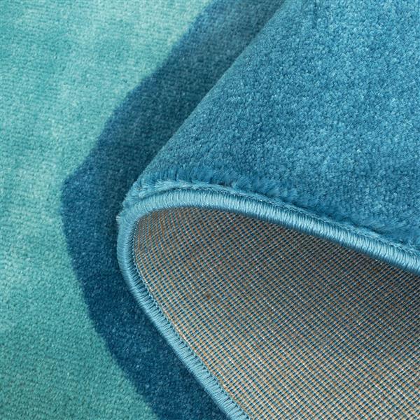 La Dole Rugs® Stars Area Rug - 6.4-ft x 9.4-ft - Polypropylene - White/Blue