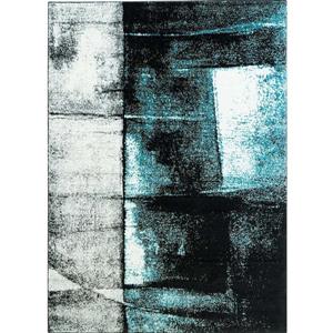 La Dole Rugs® Abstract Area Rug - 7.7' x 10.3' - Polypropylene - Turquoise