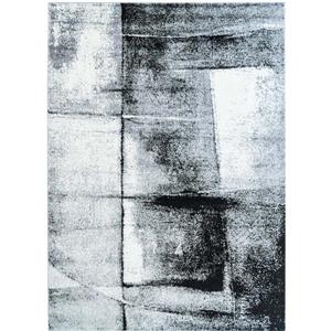 La Dole Rugs® Abstract Area Rug - 7.7' x 10.3' - Polypropylene - Gray