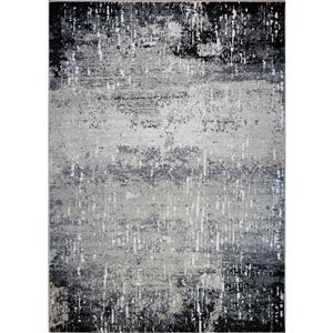 La Dole Rugs® Wasaga Abstract Rug - 5.3-ft x 7.5-ft - Polypropylene - Gray