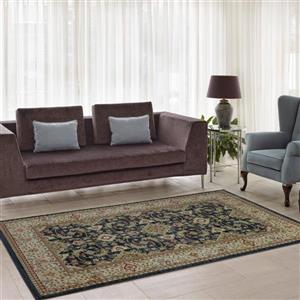 La Dole Rugs® Traditionnal Rug - 5.3' x 7.5' - Polypropylene - Dark Gray