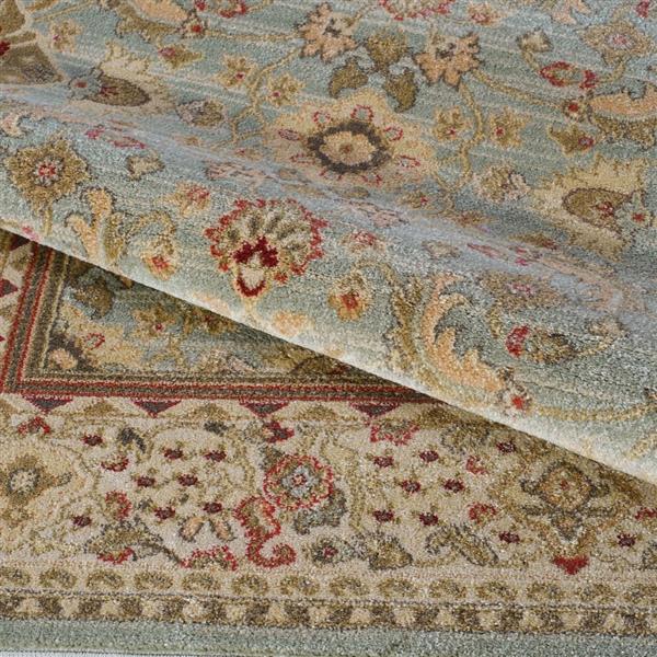 La Dole Rugs® Traditionnal Rug - 5.3-ft x 7.5-ft - Polypropylene - Green/Cream