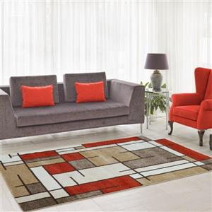 La Dole Rugs® Geometric Area Rug - 7.5' - Polypropylene - Multicolour