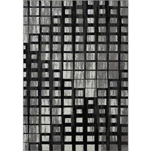 La Dole Rugs®  Geometric Area Rug - 6.4-ft x 9.4-ft - Polypropylene - Gray